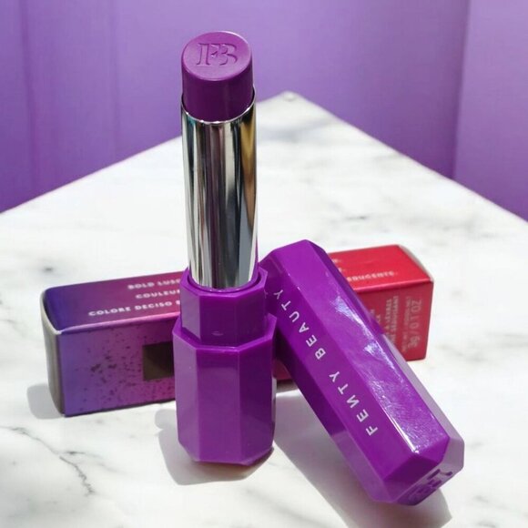 Fenty Beauty “Poutsicle” Lipstick – Purpsicle Purple, Juicy Satin Finish, 3g NWT - Picture 3 of 8